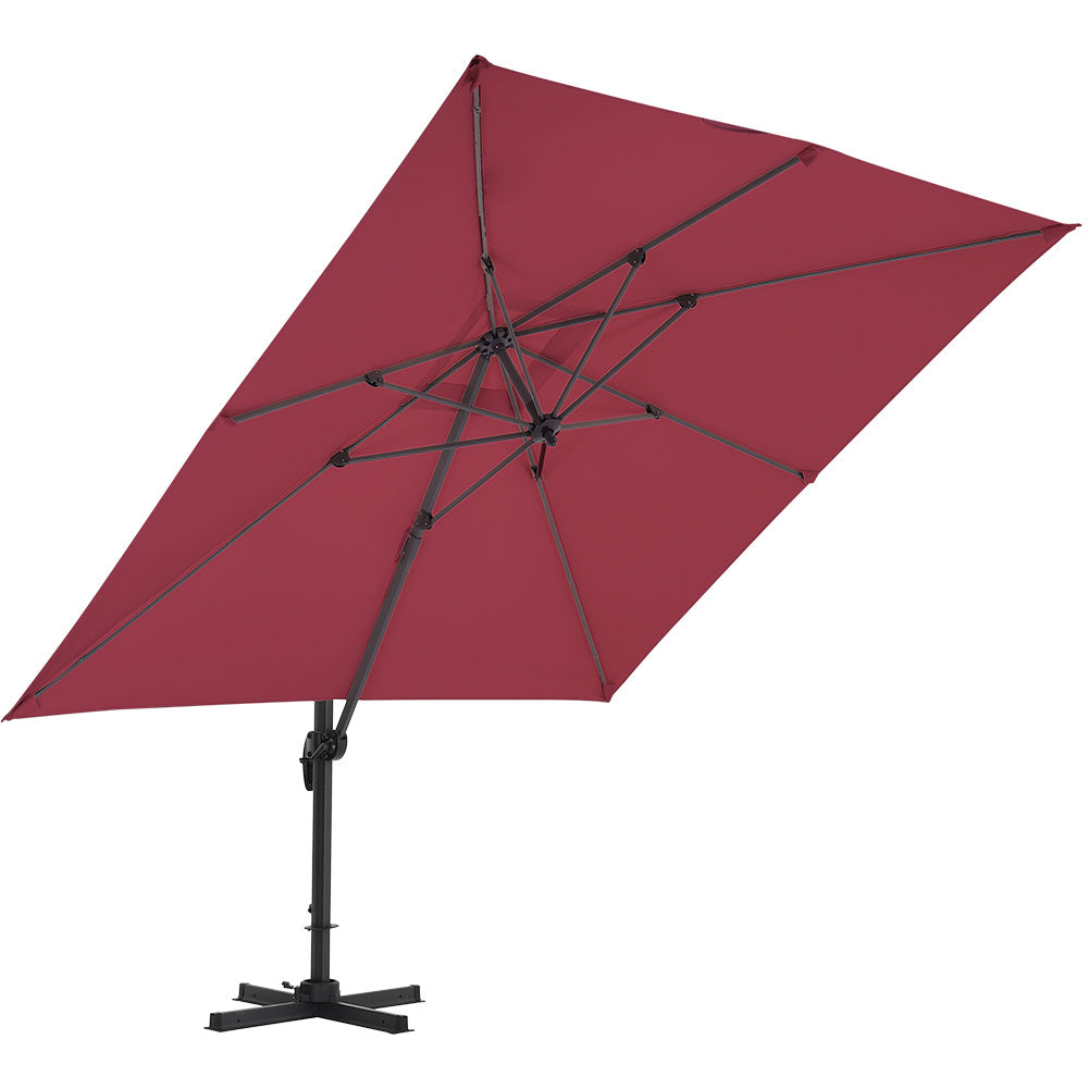 3M*3M tuinparasol, kantelbaar en draaibaar