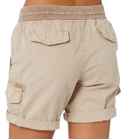 Cloé™ dames cargo broek met hoge taille