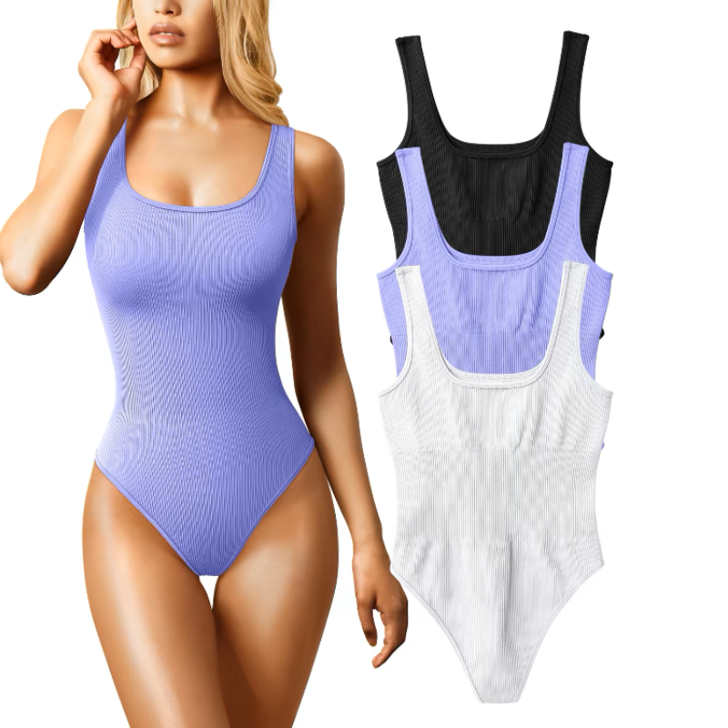 SheCurf® Dames 3 Stuks Mouwloze Bodysuits