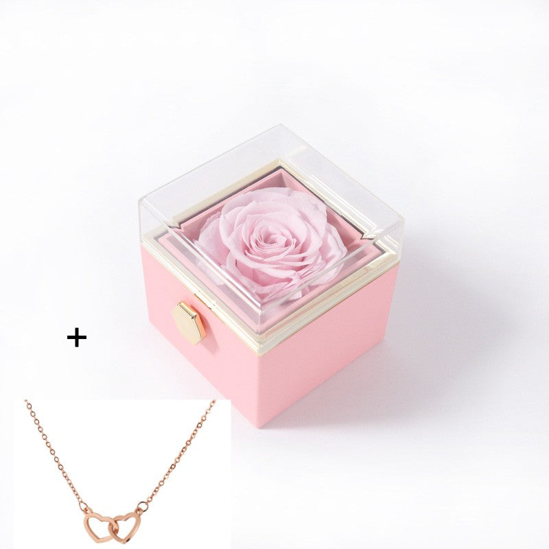 Heliodoraa Eeuwige Roos Box - Met Ketting & Echte Roos