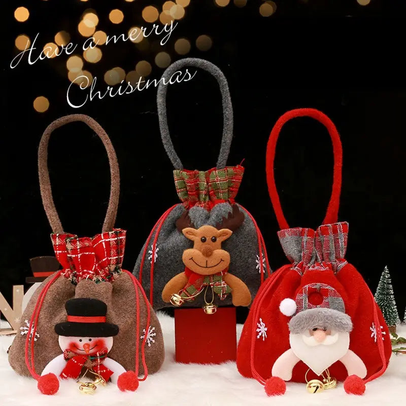 🔥Opruiming met 49% KORTING🔥 - Handgemaakte Kerstcadeau Doll Bags