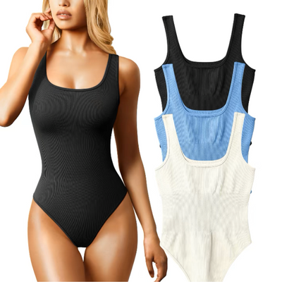 SheCurf® Dames 3 Stuks Mouwloze Bodysuits