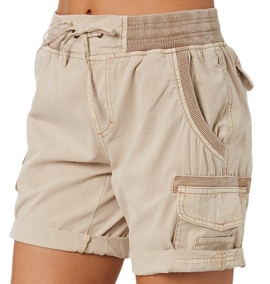 Cloé™ dames cargo broek met hoge taille