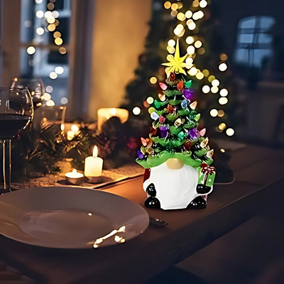 (🔥HETE AANBIEDING NU 49% KORTING) - Kerst dwergdecoratie met licht (Beperkt Handgemaakt 100 stuks)