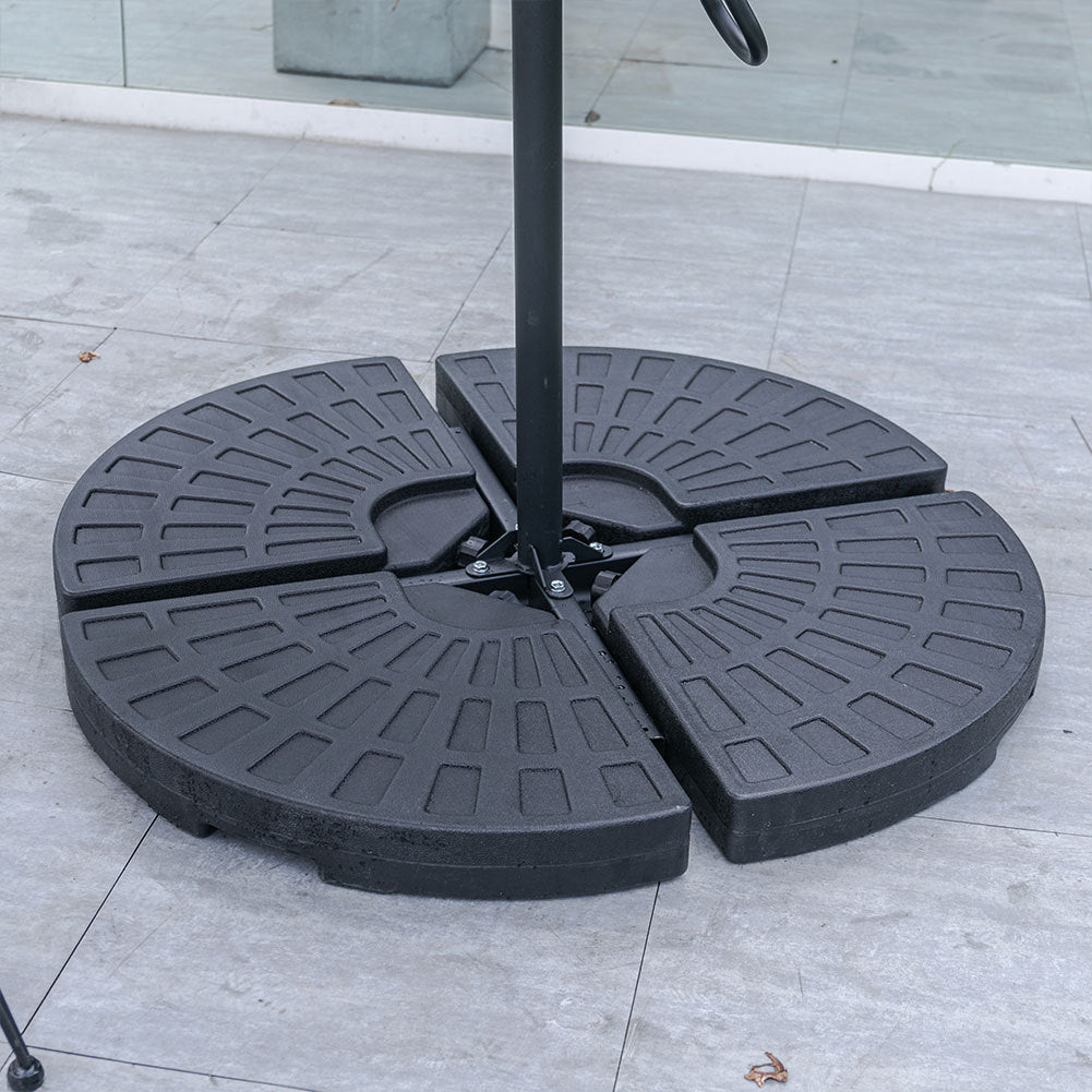 3M*3M tuinparasol, kantelbaar en draaibaar