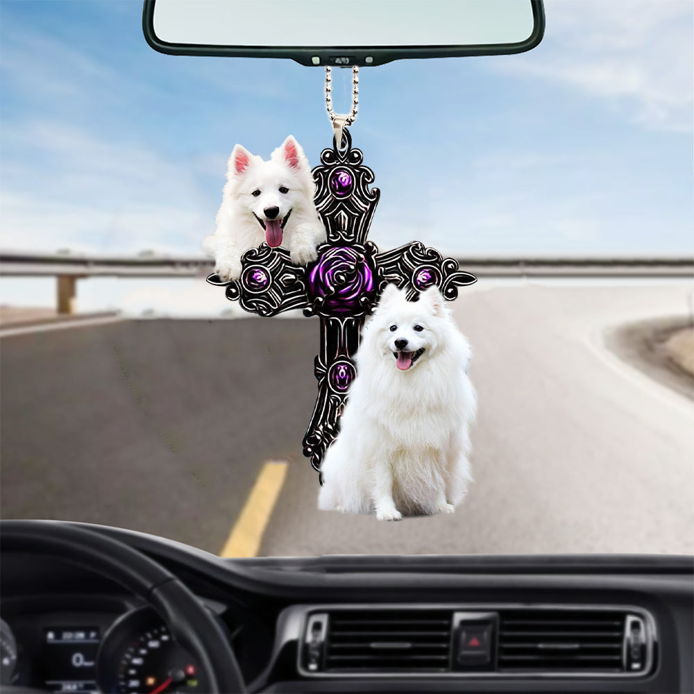 American Eskimo Pray For God autohanger