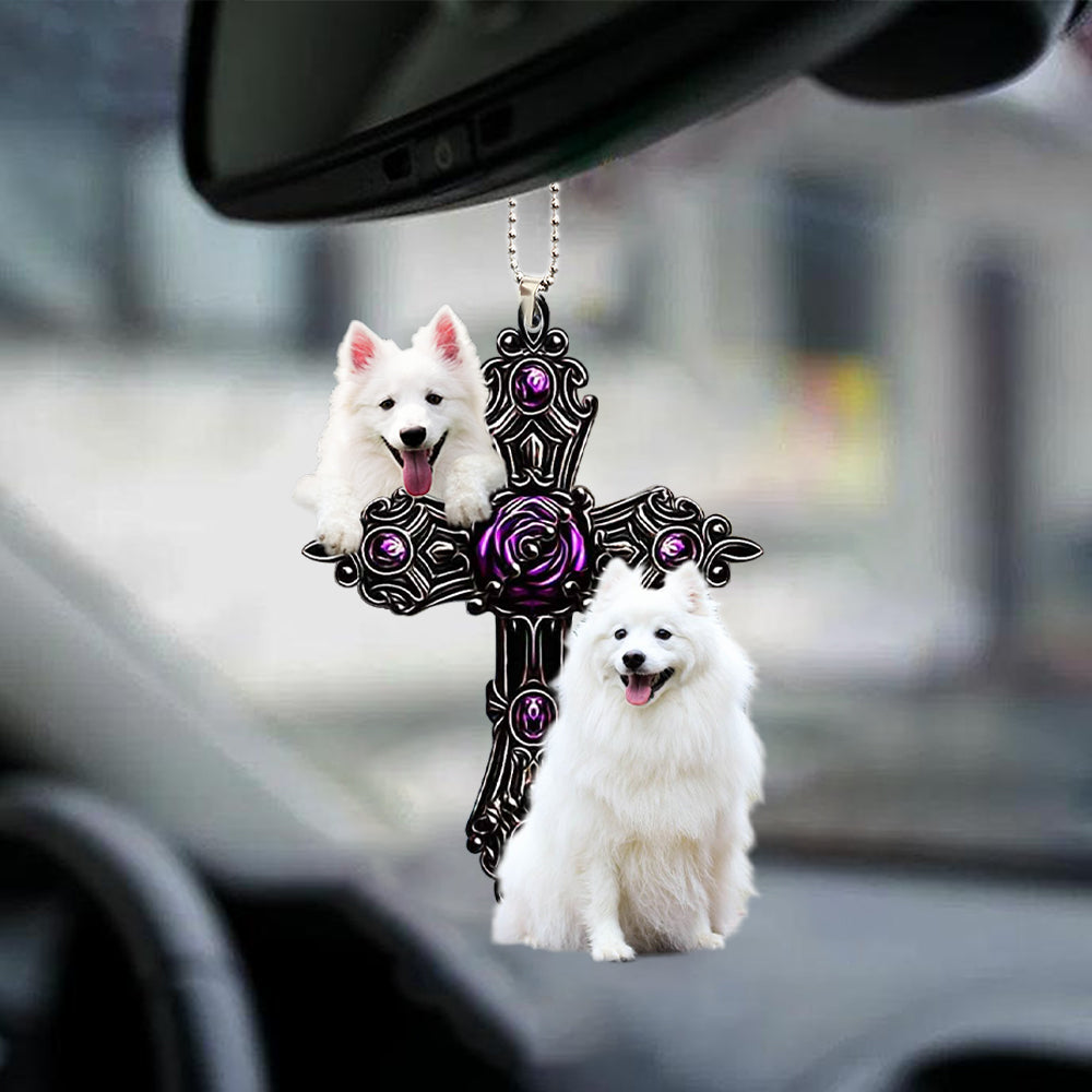 American Eskimo Pray For God autohanger