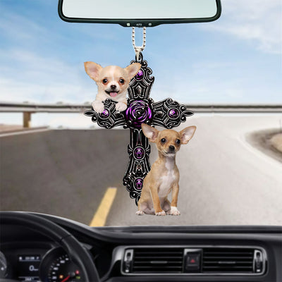 Chihuahua Pray For God autohanger