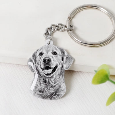 Gepersonaliseerde dieren sleutelhanger