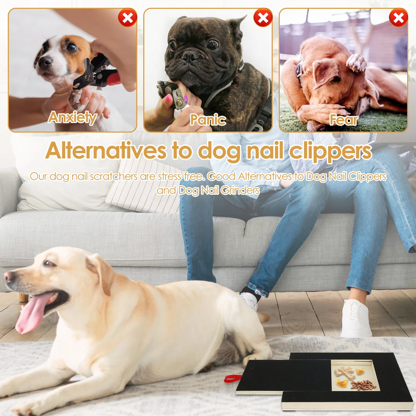 Hond nagelkrabplank + 2 GRATIS planken