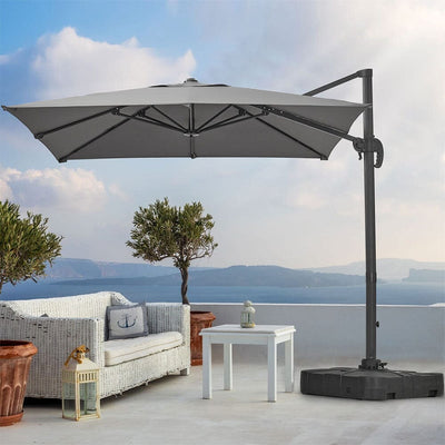 3M*3M tuinparasol, kantelbaar en draaibaar