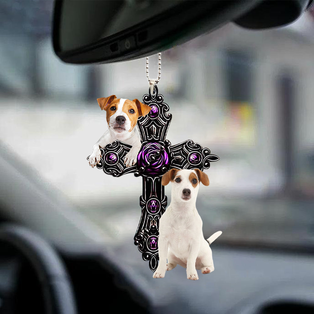 Jack Russell Terrier Pray For God autohanger