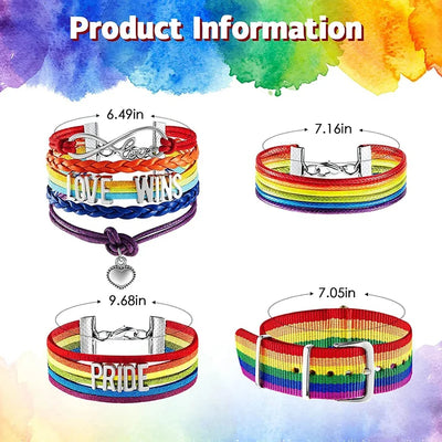 Lgbtq Regenboog Verstelbaar Armband