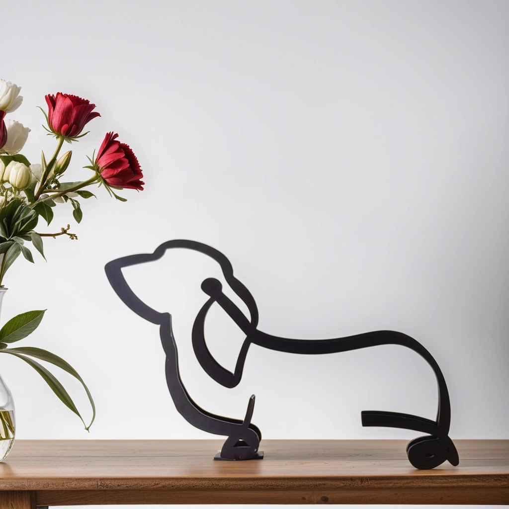 Hond kunst sculptuur voel de onvoorwaardelijke Liefde!