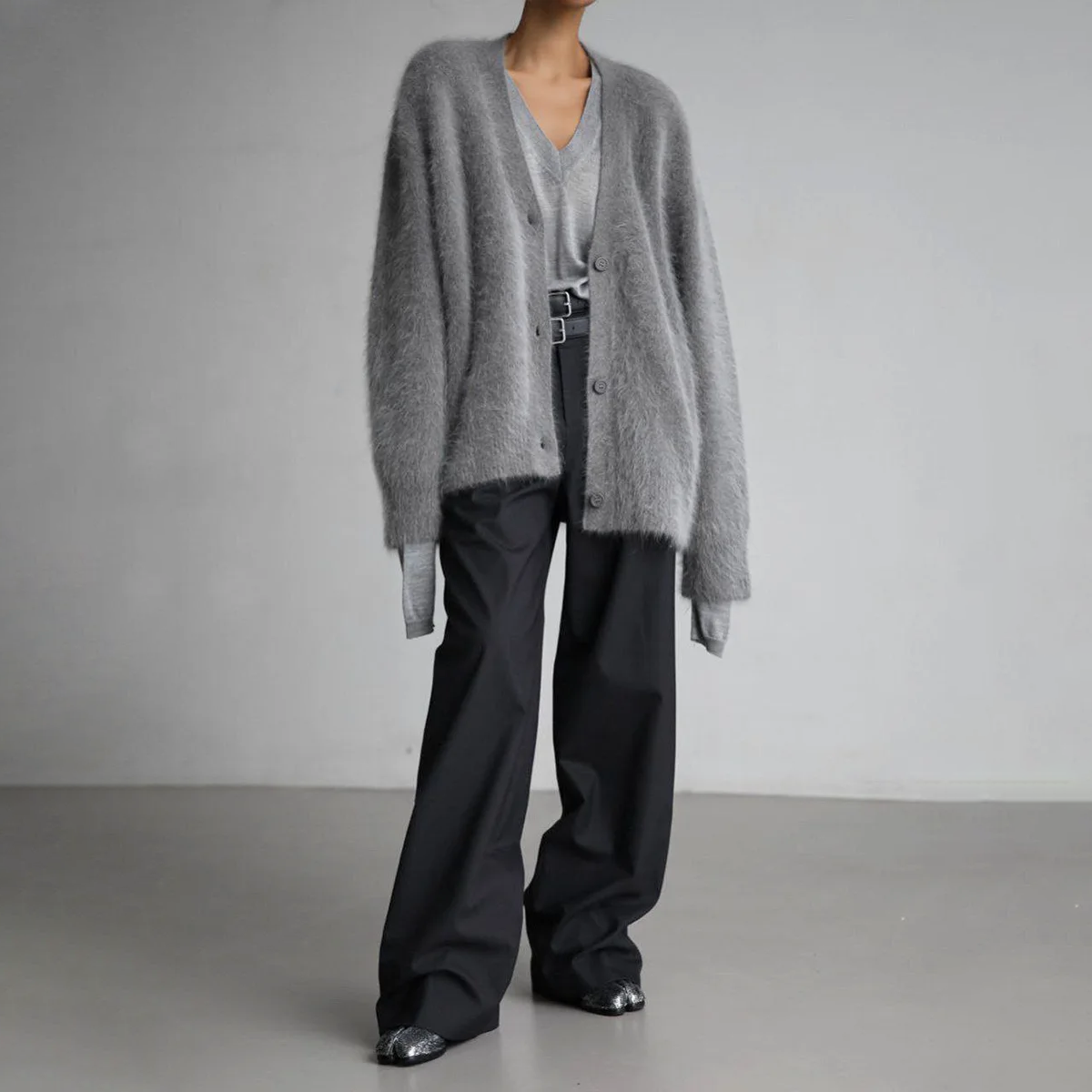 Chic V-nek Cozy Couture