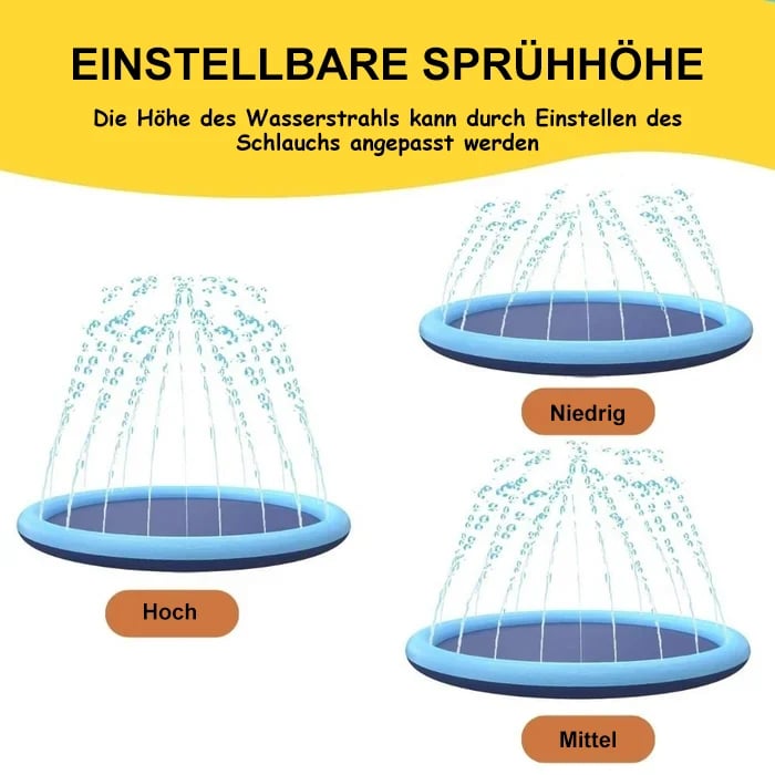 Opvouwbare buitenzwembad en watersproeimat