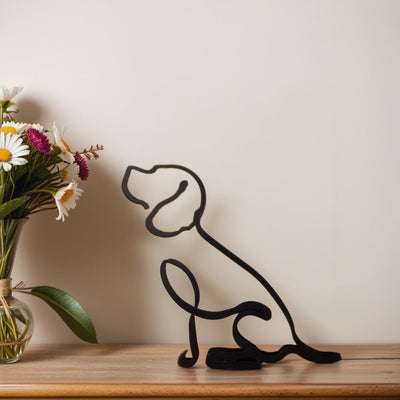 Hond kunst sculptuur voel de onvoorwaardelijke Liefde!