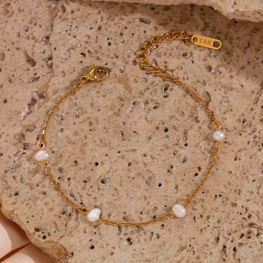 Chloé™ parel ketting & armband