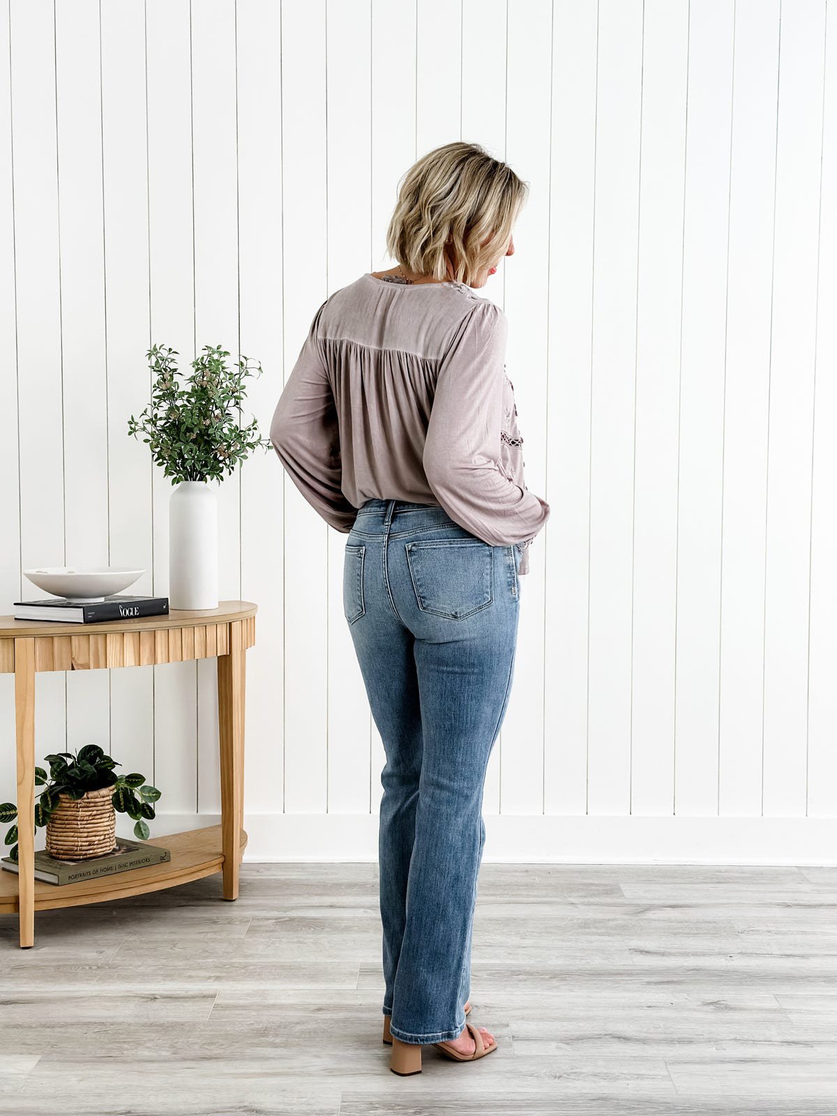 Belly Control Bootcut Jeans 1+1 GRATIS