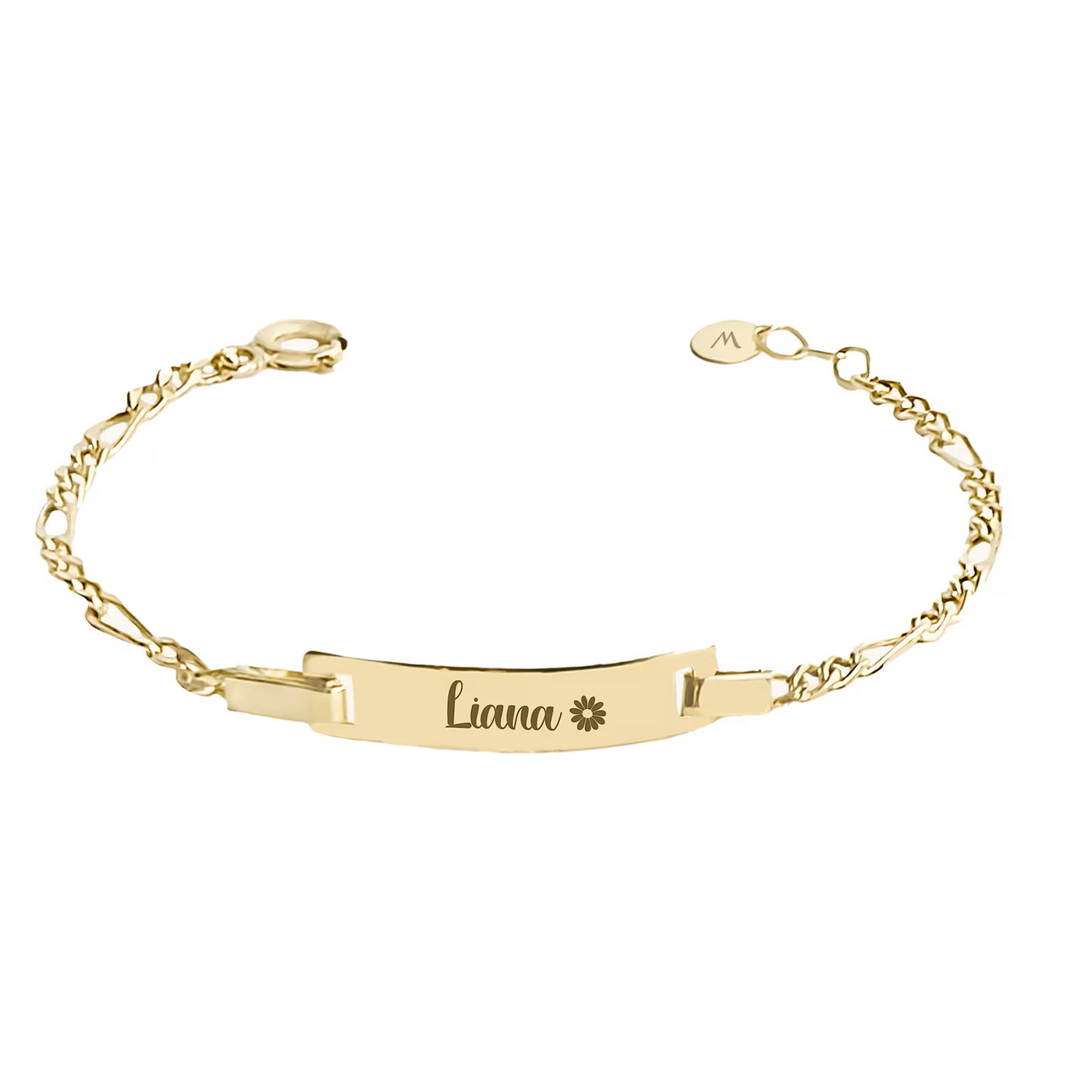 Custom Baby Naam Armband 14K plated 2e GRATIS