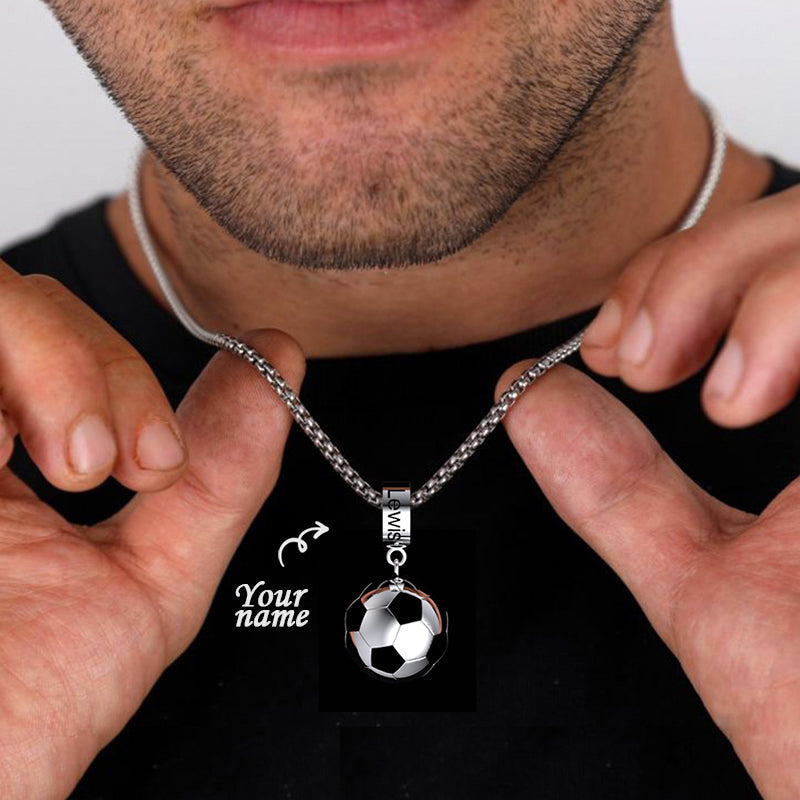 Gepersonaliseerde Football Pride Necklace